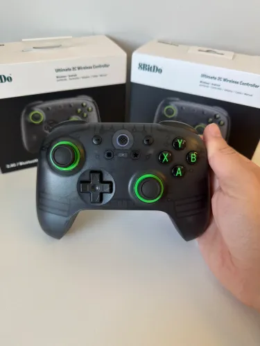 Controle 8BitDo - Ultimate 2C - Sem fio - Translucido Preto | NOVO !