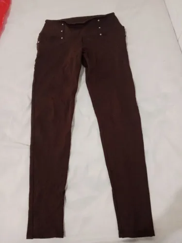 Calça marron poliamida