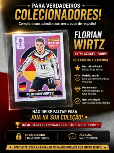 EXTRA STICKER PANINI - FLORIAN WIRTZ | SELEÇÃO DA ALEMANHA