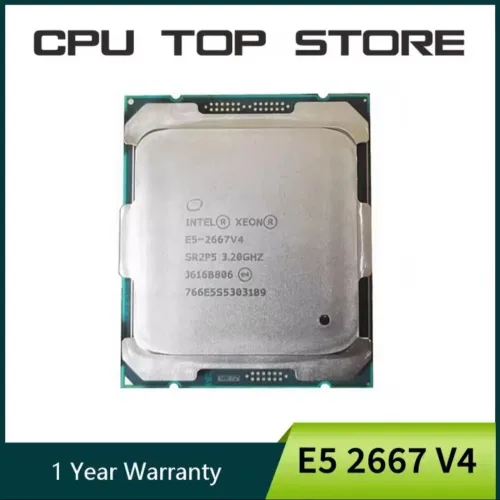 Processador Intel xeon E5 2667 V4 3,2GHz 8 núcleos 16 threads L3 = 25M 125W LGA 2011-3 CPU