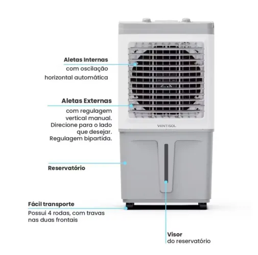 Climatizador Ventisol 60L NOVO LACRADO
