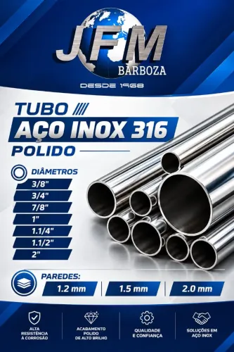 Tubo inox