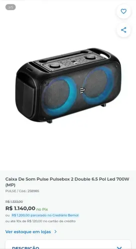 Vende_se uma caixa de som 700 reais interessados entrar em ctt com *