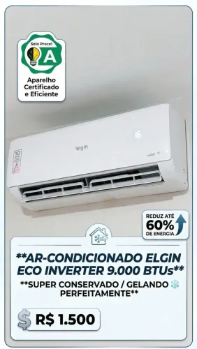 Ar condicionado 9000BTUs