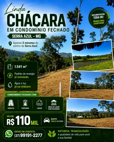 Chácara em Serra Azul (Mateus Leme)