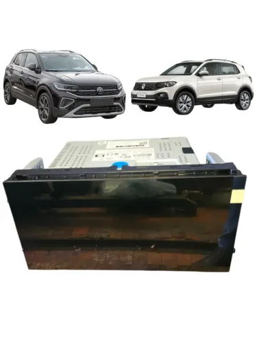 Multimidia 10 Vw Tcross T-cross 2020 2021 2022 2023 2024 Preto