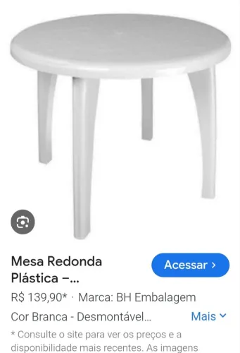 Mesa branca 