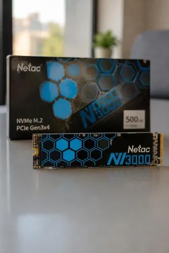 SSD M.2 NVMe Netac NV3000 500GB ? Leitura 3.100 MB/s, PCIe Gen3, Dissipador e 3D NAND