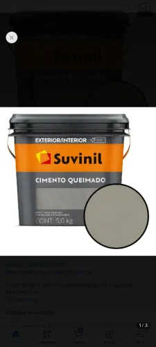 Cimento queimado Suvinil