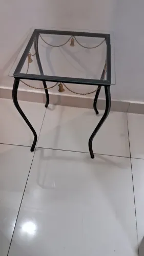Elegante mesa de vidro