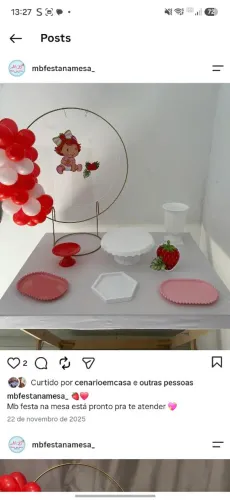 Mesa de festa na mesa