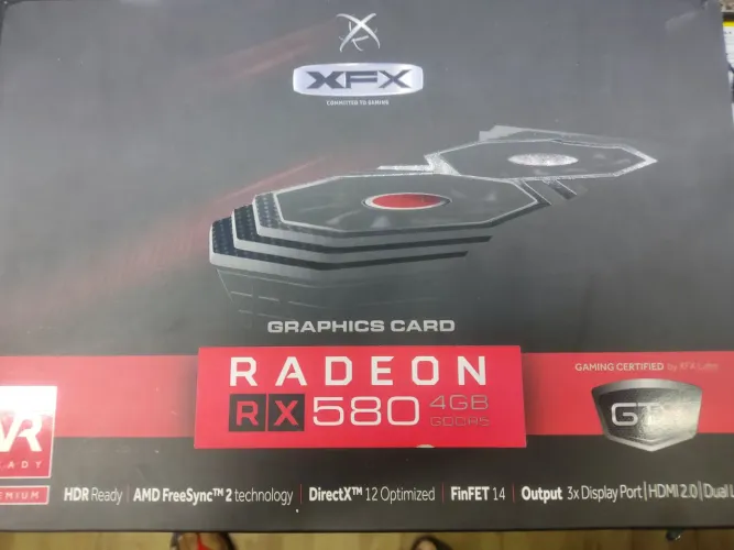 Placa se vídeo rx580 4g original
