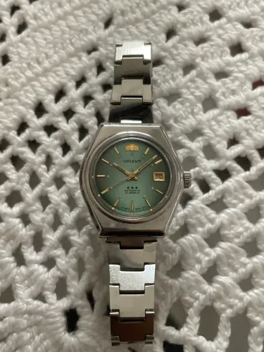 Relógio Orient automático feminino verde