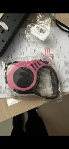 Guia rosa pra cachorro