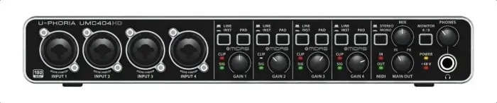 Interface de áudio Behringer U-Phoria UMC404HD 2ª geração