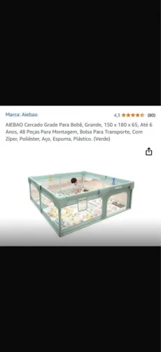 Cercadinho para bebê