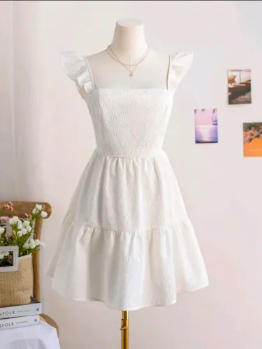 Vestido Branco Feminino SHEIN PP - Sem Uso