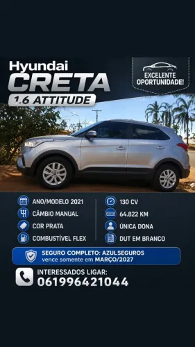 Hyundai Creta Attitude 1.6 16V Flex Mec. 2021