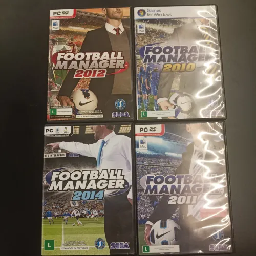 LOTE JOGO PC FOOTBALL MANAGER 2010 11 12 14