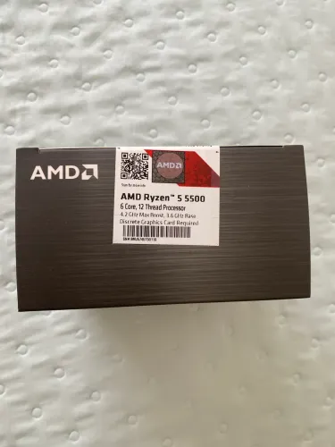 Novo!!  Processador Amd Ryzen 5 5500, 3.6ghz, Cache 16mb, Hexa Core, 12 Threads, Am4