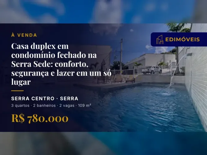 Oportunidade única: casa em condomínio no Serra Centro com lazer completo!
