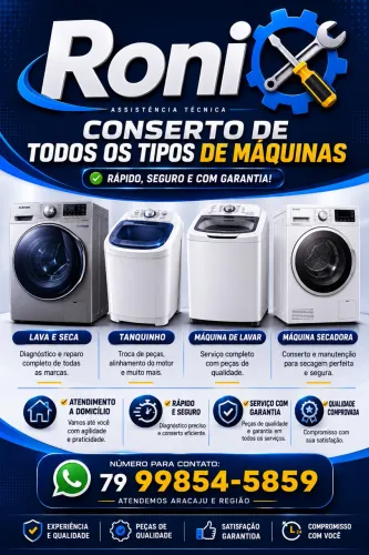 Conserto máquina de lavar em Aracaju e região