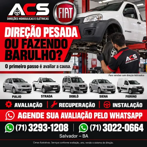 Direção hidráulica Fiat Nova e recuperação 