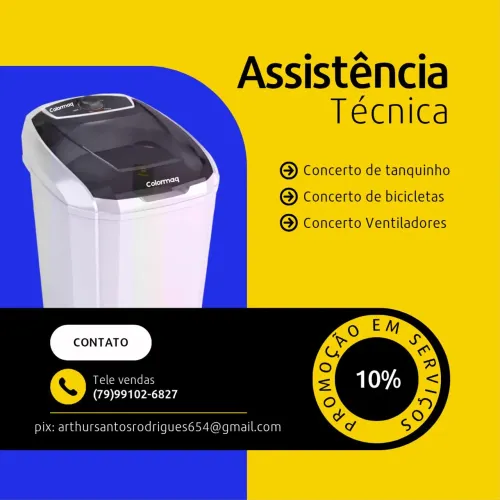 Assistência técnica de tanquinho e ventilador