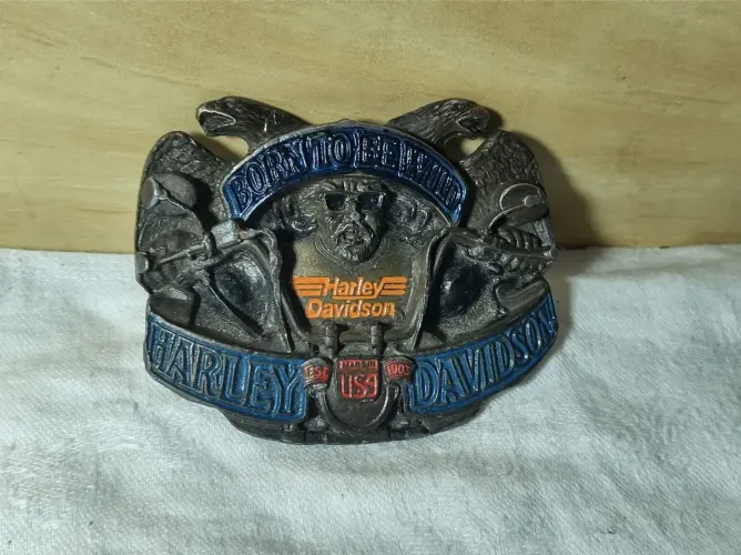 Harley Davidson fivela original vintage anos 90