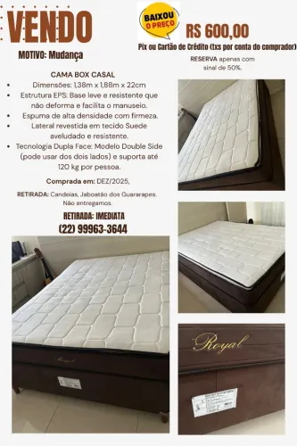 Cama BOX CASAL