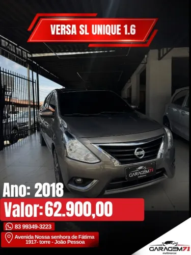 Nissan Versa Unique 1.6 16V Flexstart 4P Aut. 2018