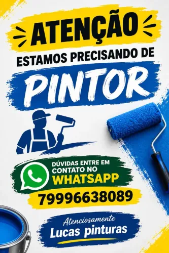 Estou precisando de pintor com urgência 