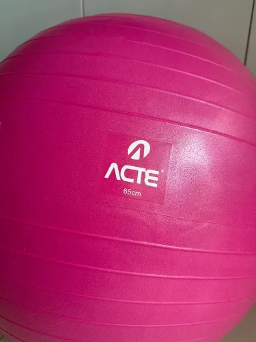 Bola Pilates 65cm - ACTE Rosa