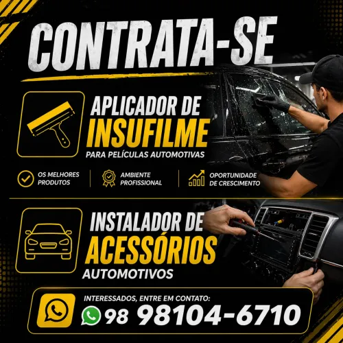 Aplicador de Pelicula e Instalador automotivo