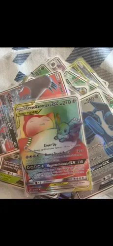 Vende-se raridade carta de pokemon "snorlax&eevee"
