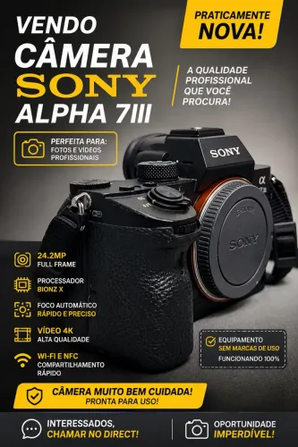 Câmera Sony alpha 7lll