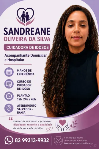 Cuidadora disponível 