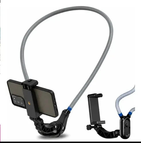 Suporte de Pescoço para celular Gravação de vídeos Mãos livres