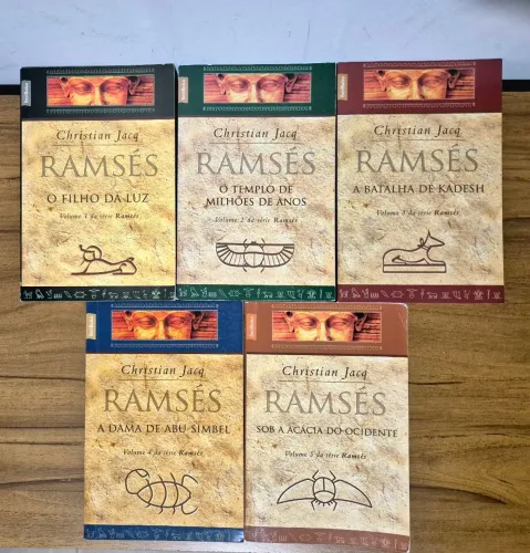 Coleção Ramsés de Christian Jacq - Saga de 5 livros 