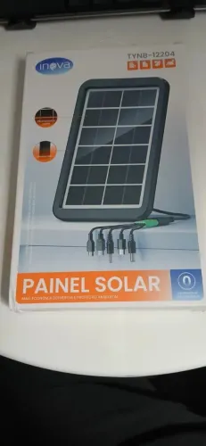 PAINEL SOLAR PORTÁTIL INOVA TYNB-12204 - NOVO NA CAIXA