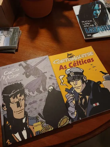 HQs Corto Maltese Hugo Pratt As Célticas + As Helvéticas + Lazarus (brinde)
