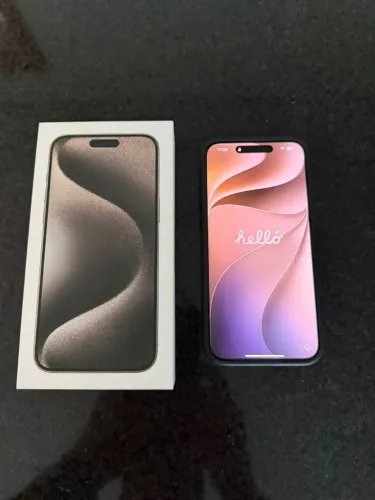 Vendo - iPhone 15 Pro Max, 1 TB, Prata, completo, nota fiscal (05/2024)