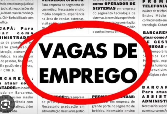 VAGAS DE EMPREGO: BALCONISTA e AUXILIAR DE VENDAS - TRABALHO EM LOJA