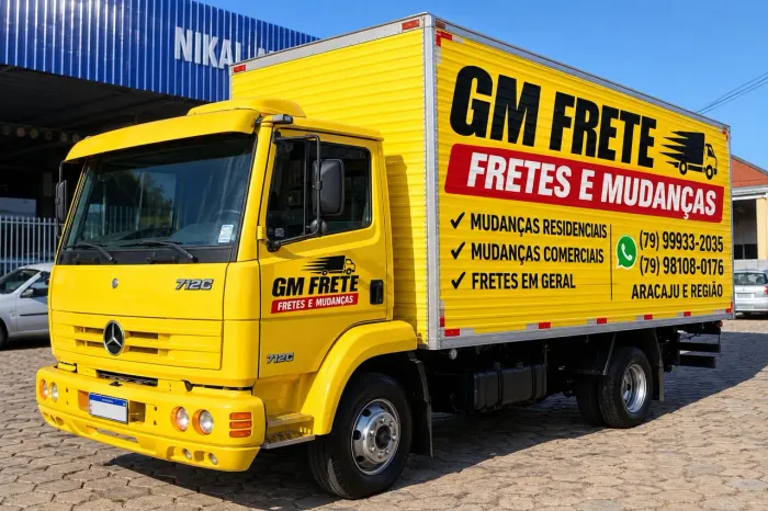 Caminhão de mudança e frete