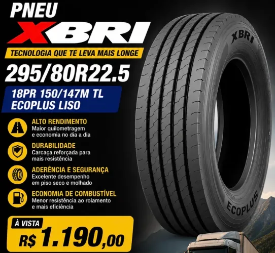 Pneu 295/80R22.5 liso