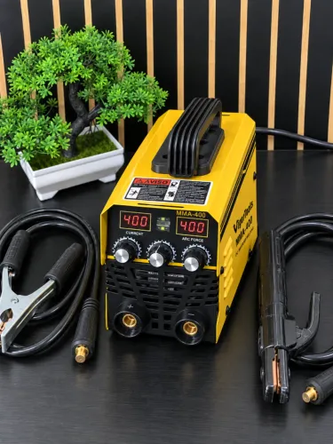 Máquina de Solda Inversora MMA-400 110V ou 220V + Kit