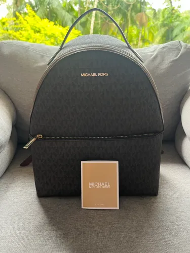 Mochila Michael Kors Original Sheila Logo Marrom