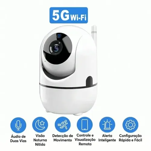 Camera de Segurança Smart Home Ip 2.4g/5g, 1080p