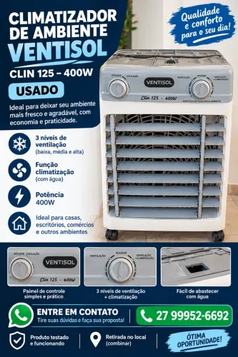 Climatizador Ventisol CLIN 125 - 125 Litros - 400W