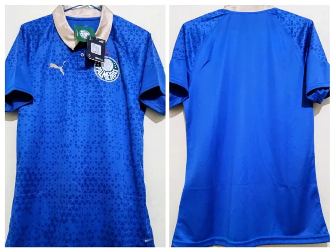 Camisa Palmeiras Azul 2024 Polo Abel Ferreira Original da época 